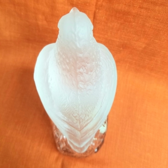 Lindshammar Sweden Frosted Crystal Bird Sculpture Figurine - Picture 5 of 9